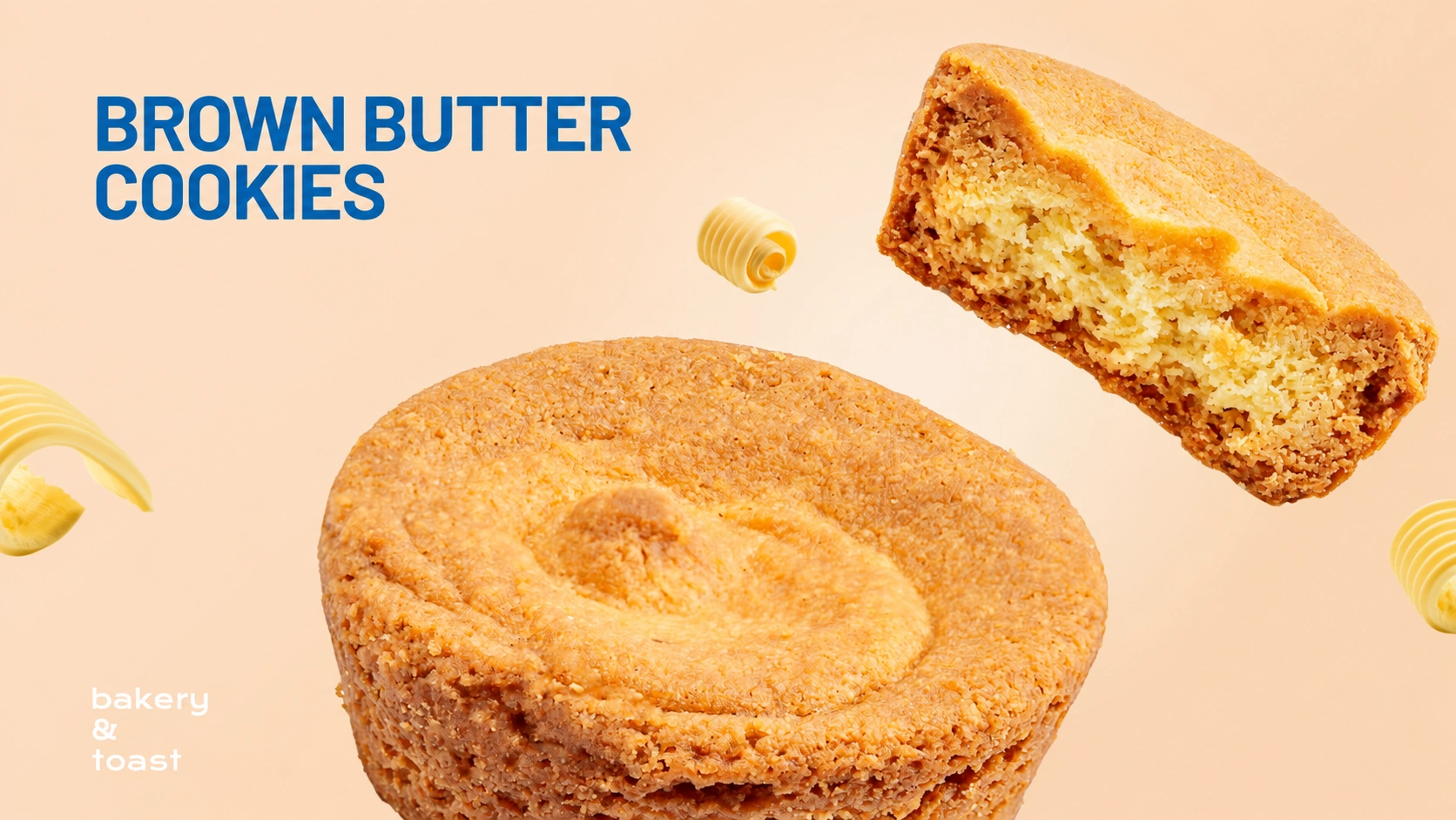 Brown Butter Cookies with crisp golden edges